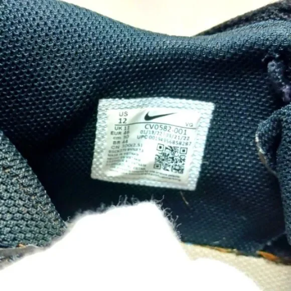 Nike Alpha Menace Varsity 3 Football Cleats Men's 12 Black/ White............... - Picture 2 of 10